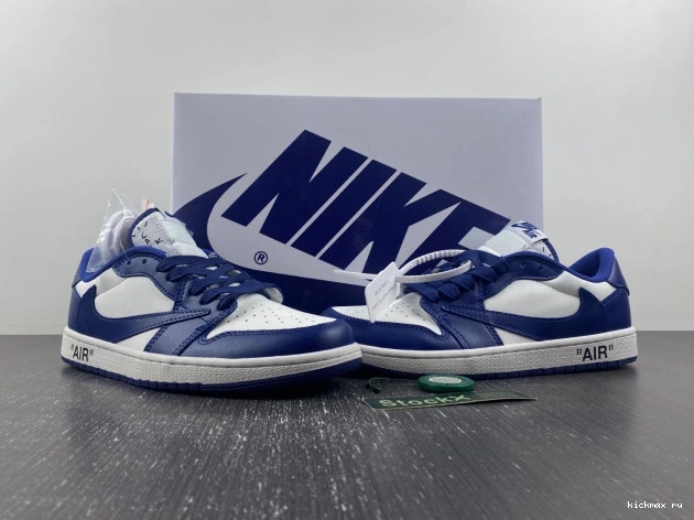 Cheap TRAVIS SCOTT AIR DM7890-101 OFF-WHITE 1 CUSTOM JORDAN X X 0708